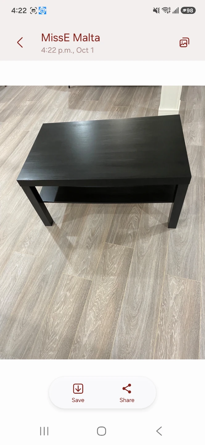 IKEA LACK Coffee Table, Black-Brown - photo 2
