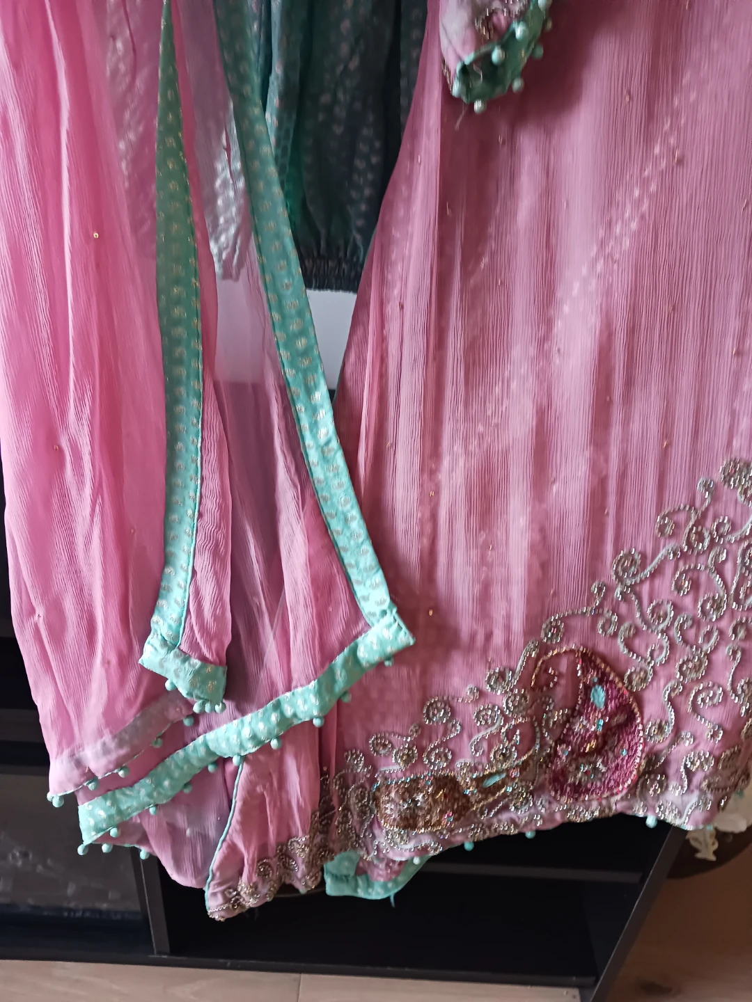 3piece suit heavy embroidery wedding party dress - photo 3