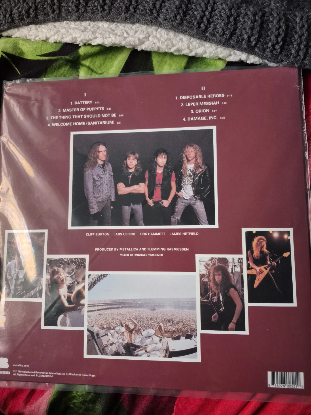 Metallica Master of Puppets Vinyl LP - photo 2