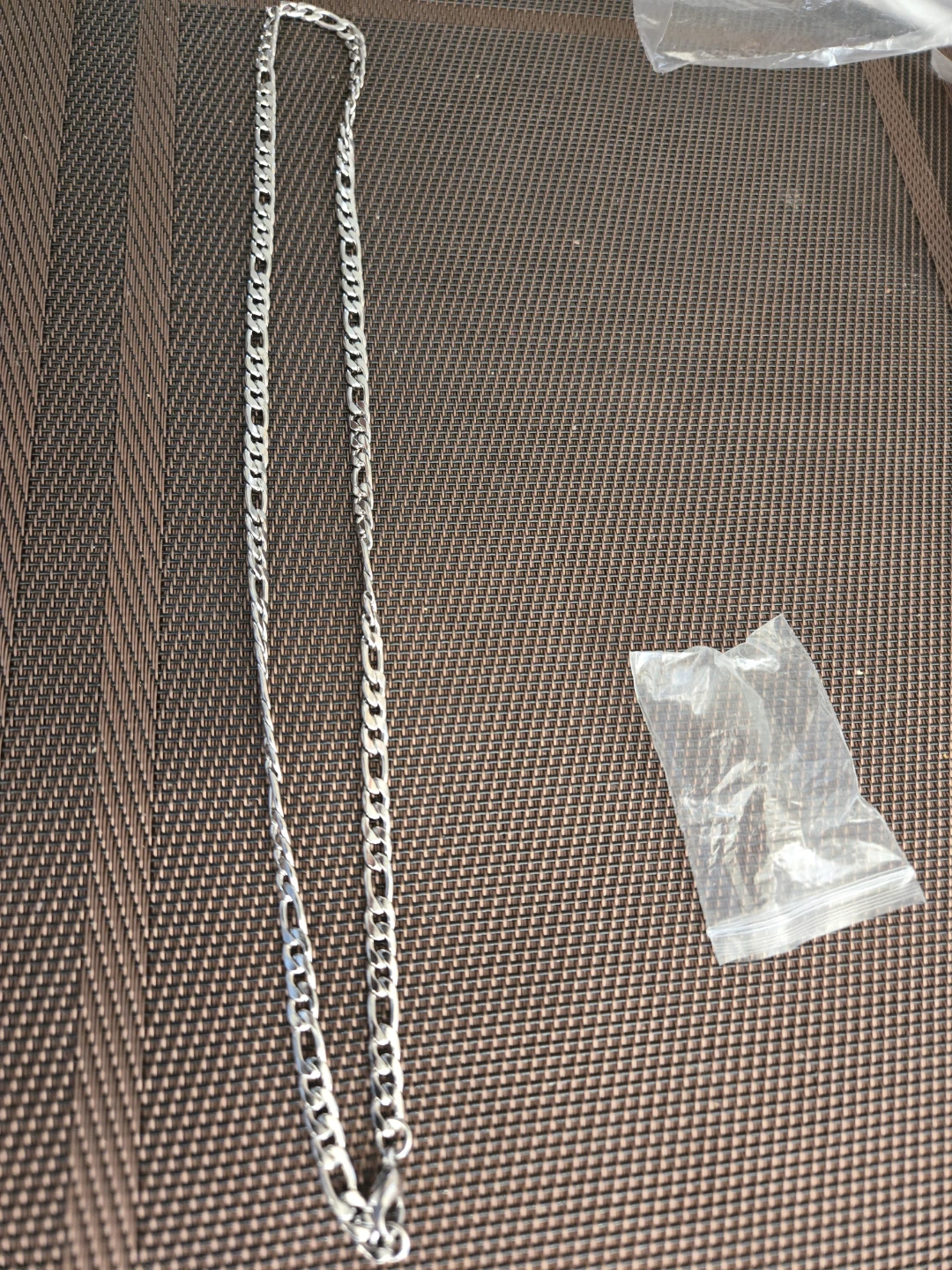 Silver-Tone Figaro Chain Necklace