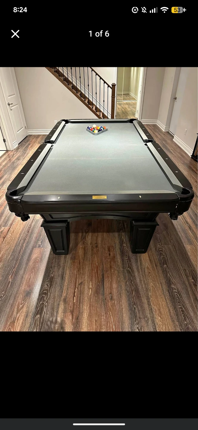 POOL TABLE 8X4 FREE DROP