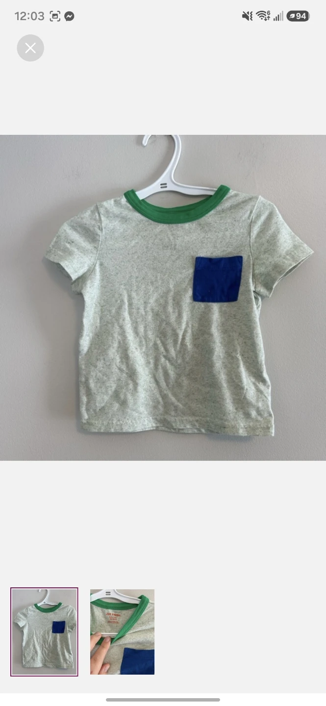 Joe Fresh baby shirt and bodysuit set
