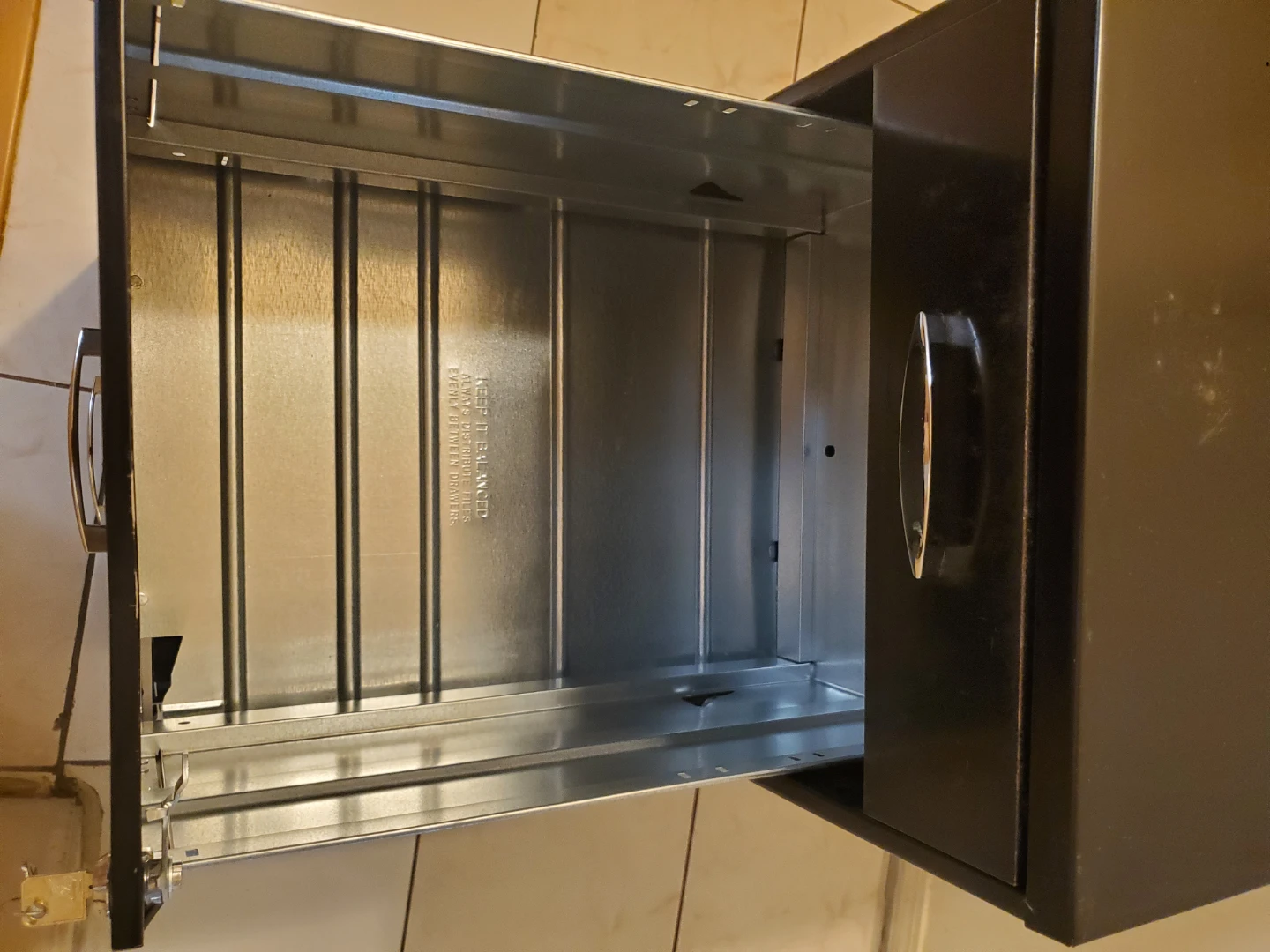 3-Drawer Metal Filing Cabinet - photo 5