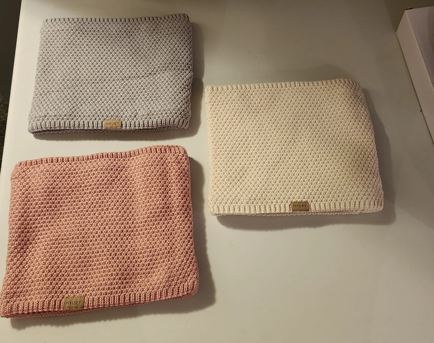Set of 3 Hyuet Knit Neck Warmers