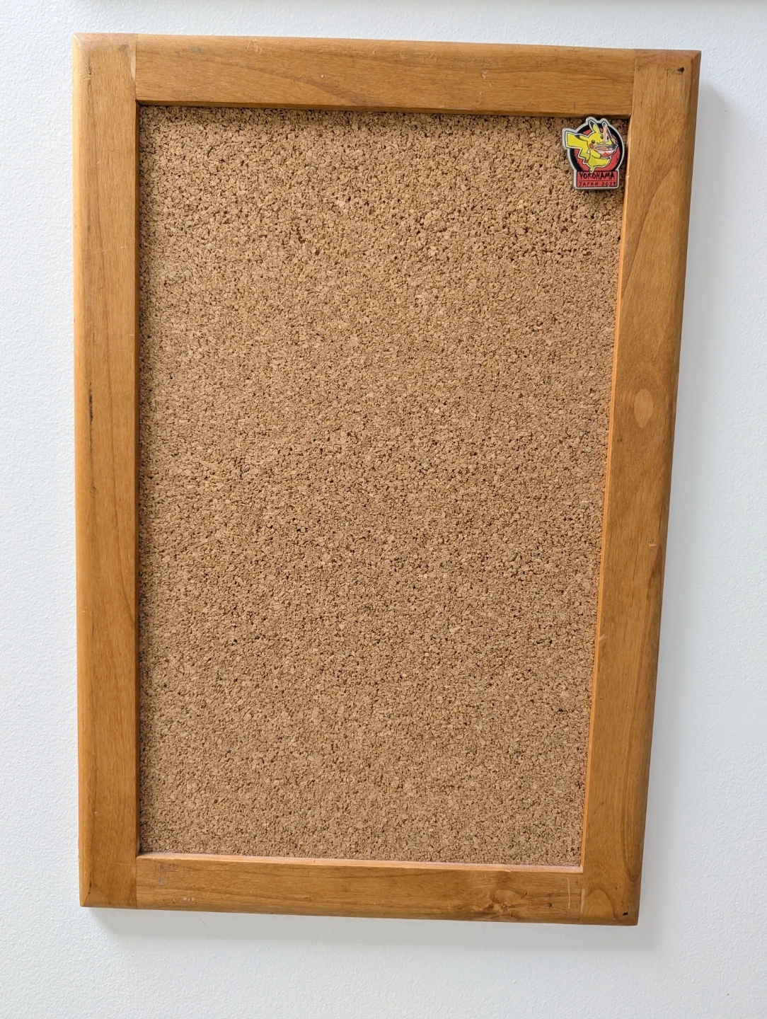 Wooden Framed Cork Board with Push Pins