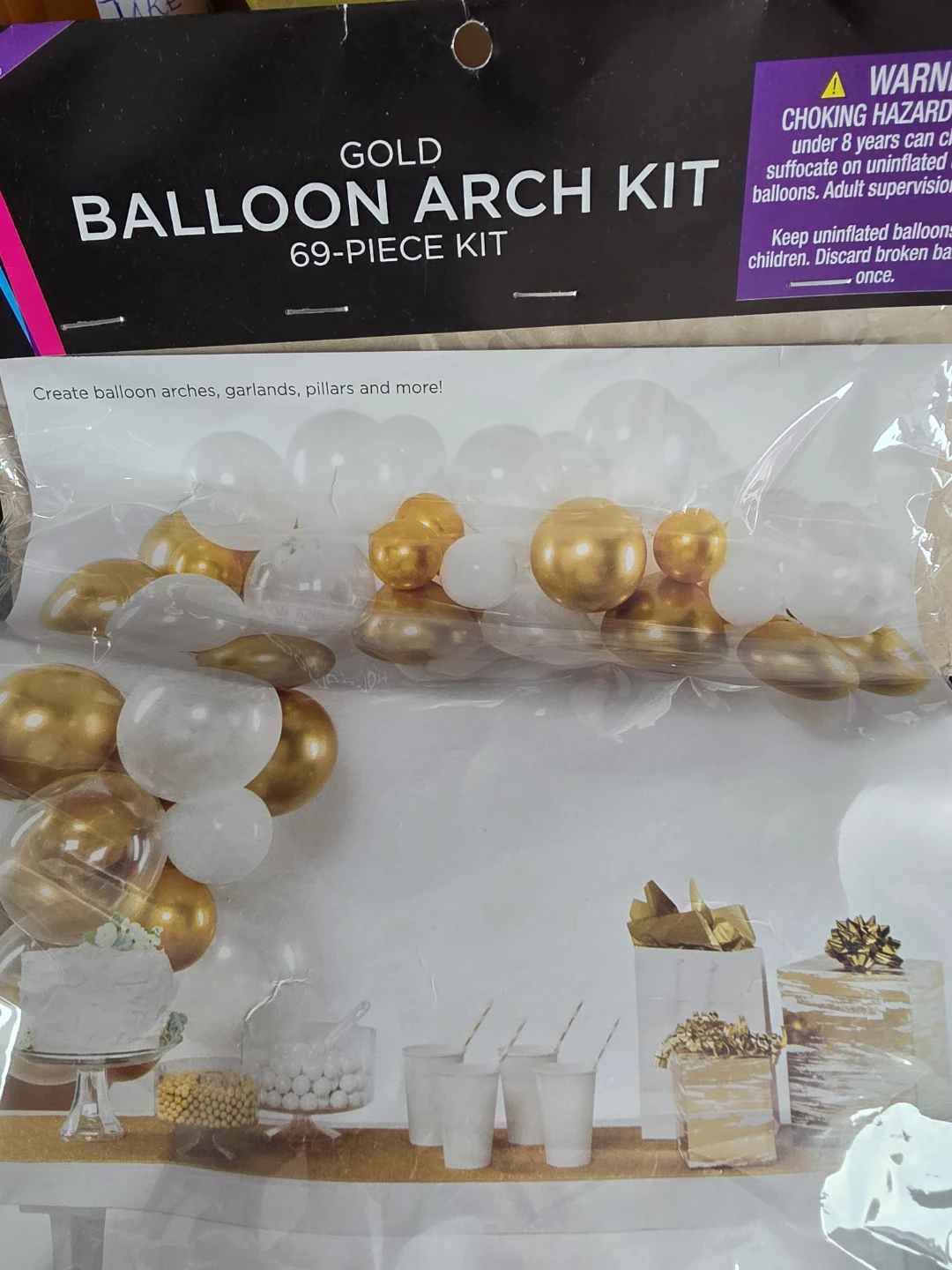 Gold Balloon Arch Kit 69-Piece Set