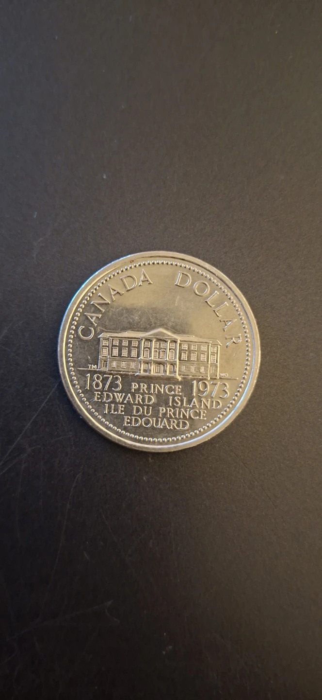 1973 Prince Edward Island Centennial Canadian Dollar Coin