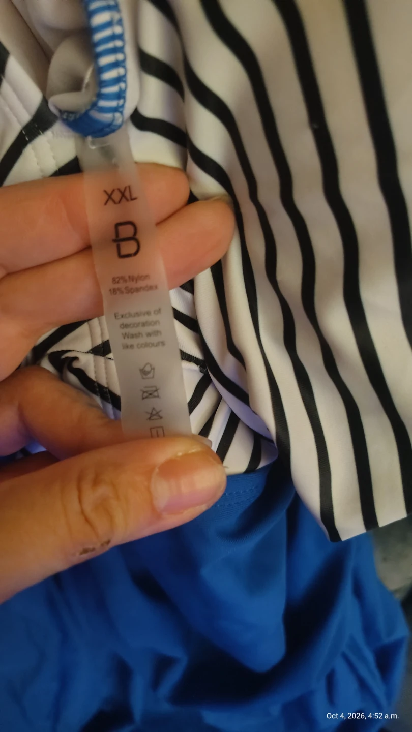 Blooming jelly Striped One-Piece Swimsuit XXL - photo 4