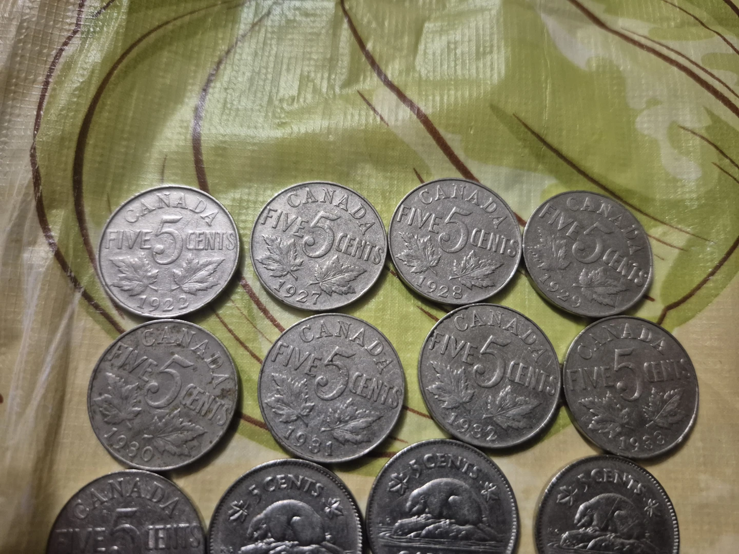 Collection of Vintage Canadian 5-Cent Coins - photo 2