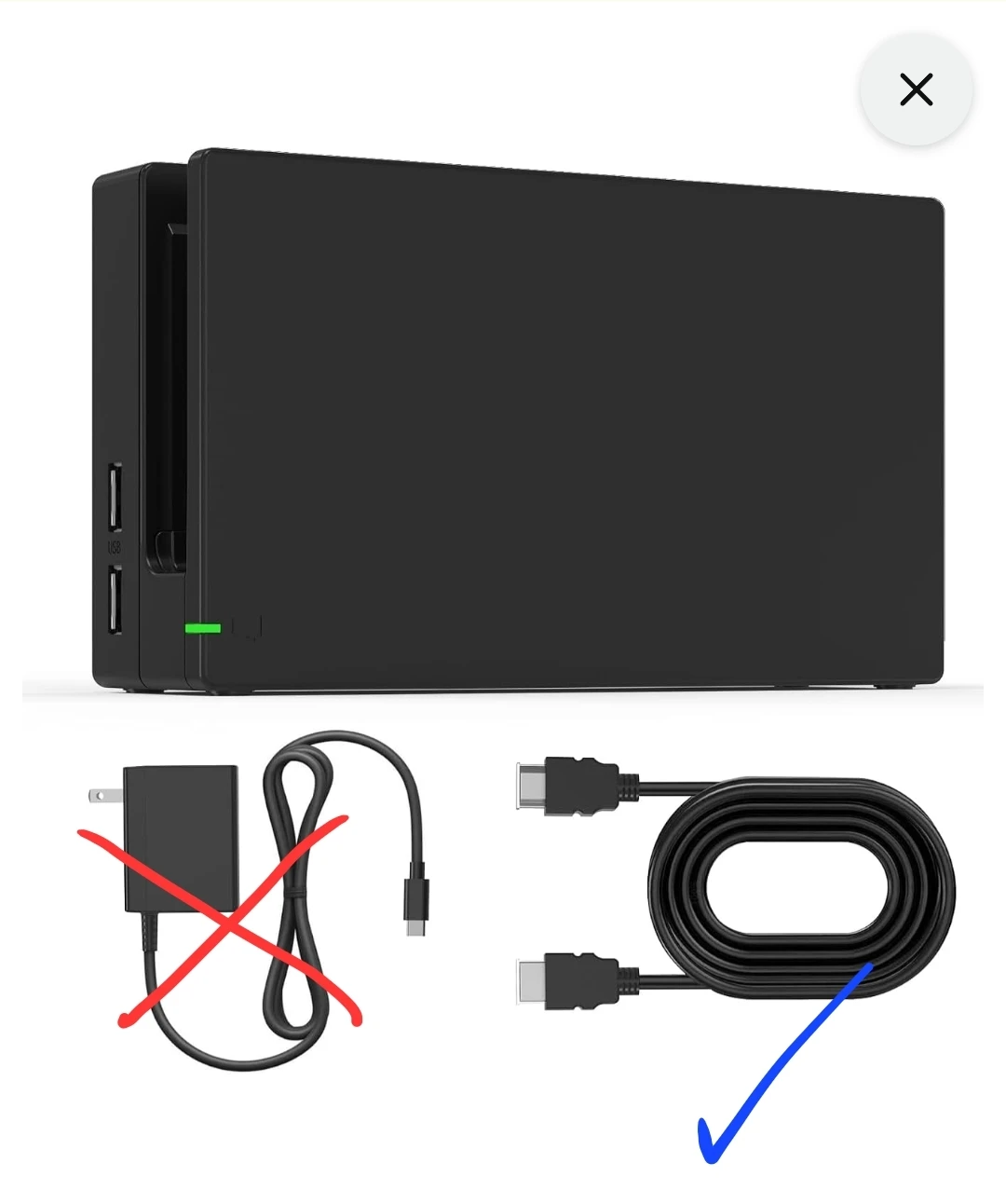 Dock Station for Switch/Switch OLED, TV dock w HDMI cable - photo 5