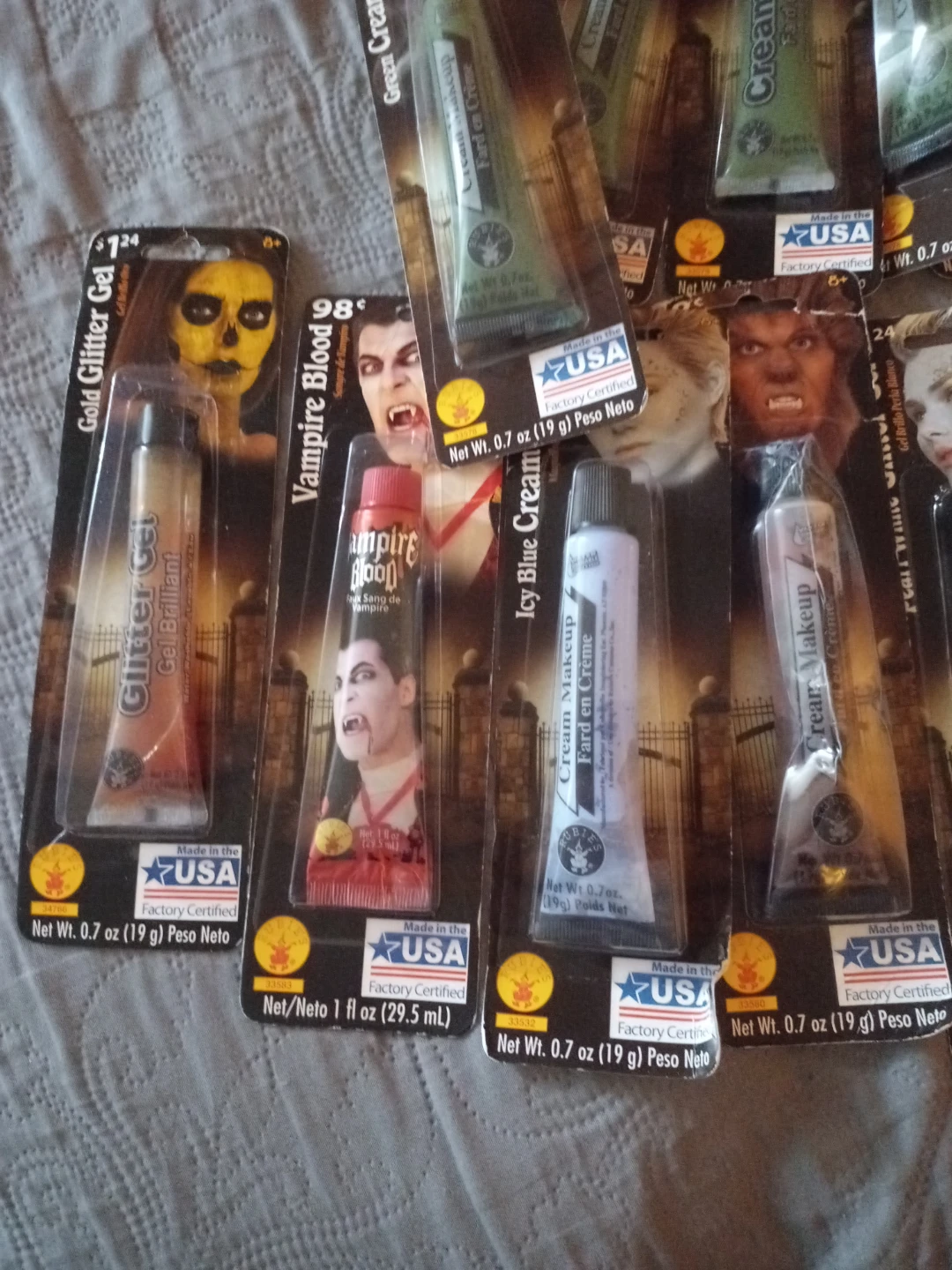 Halloween makeup - 40+ tubes - BRAND NEW - shipping available