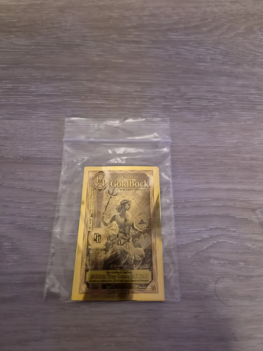 Florida Goldback and Canadian Coin
