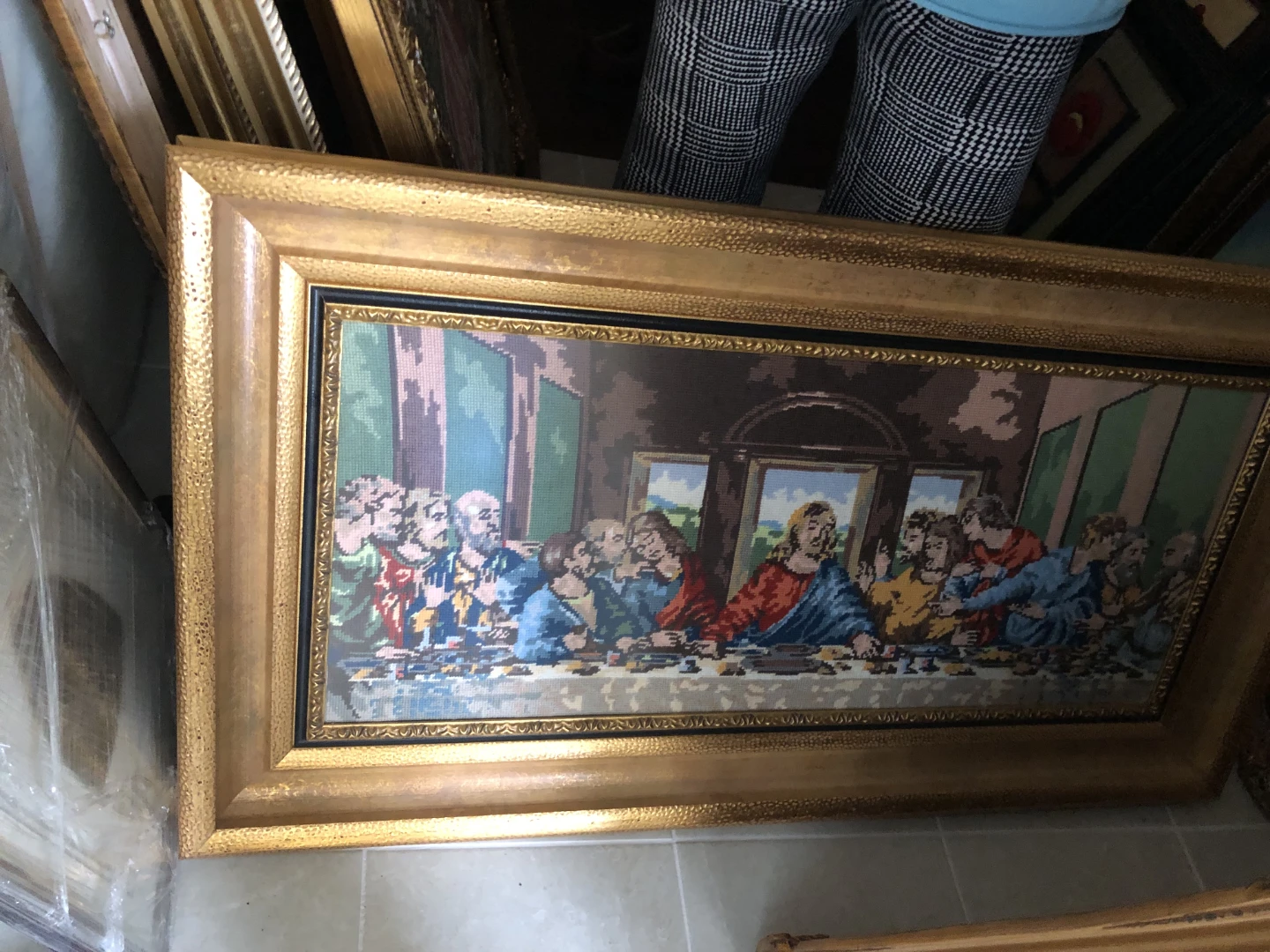 The Last Supper Framed Needlepoint