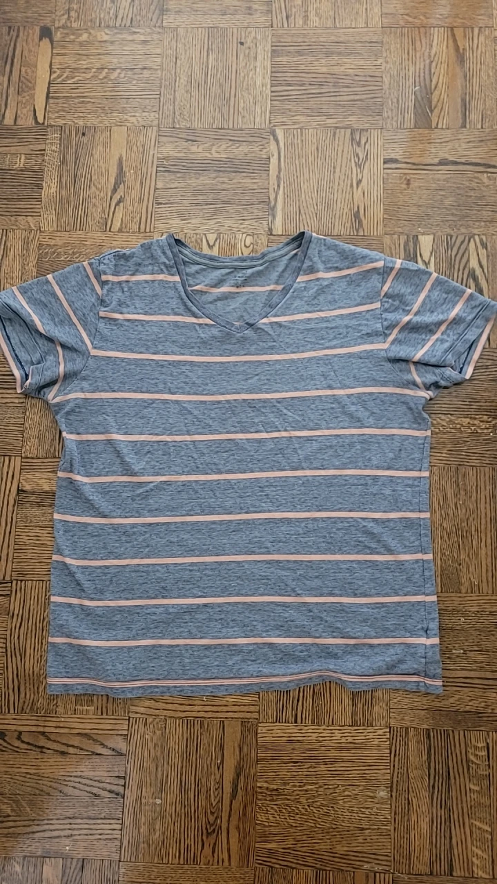 Old Navy Striped V-Neck T-Shirt