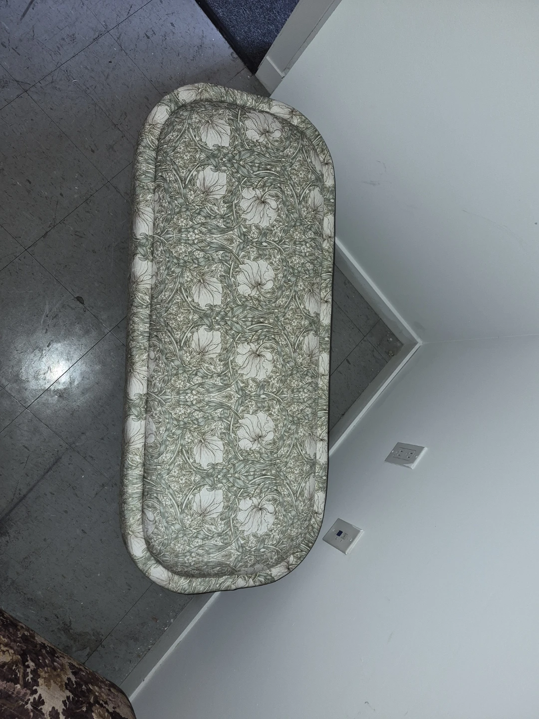 Floral Upholstered Bench - photo 2