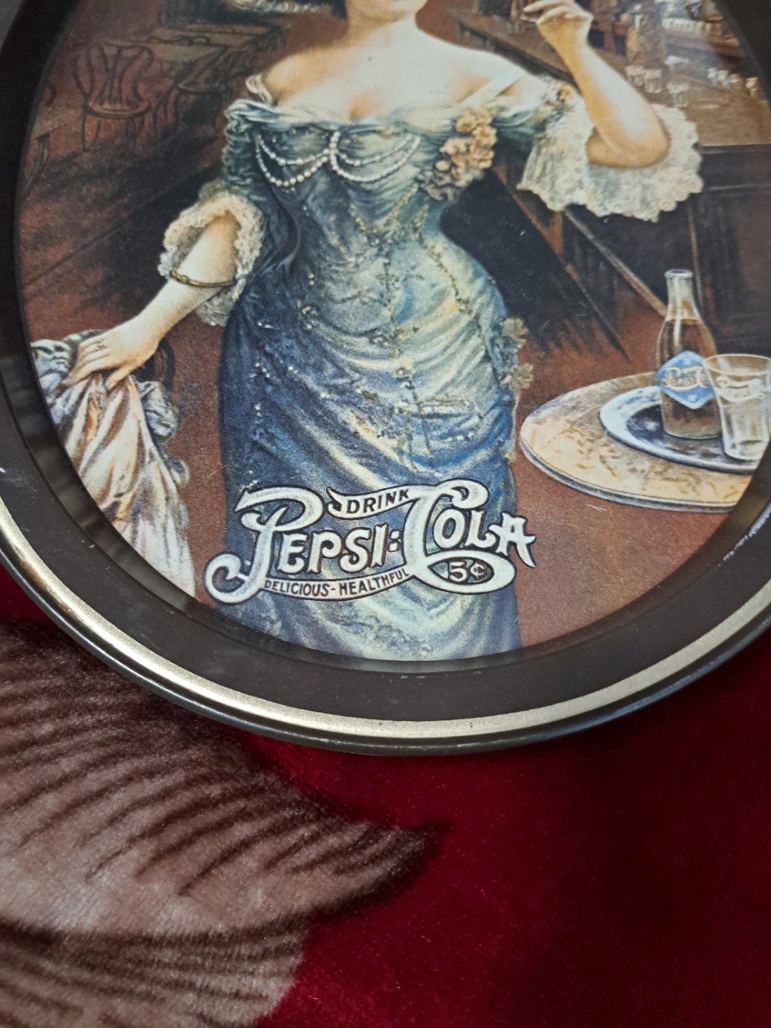 Vintage Pepsi-Cola Metal Serving Tray - photo 2