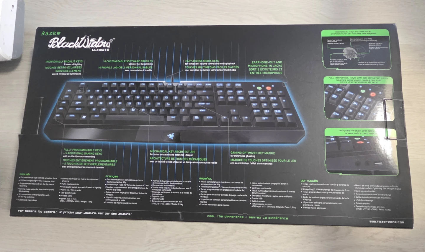 USED - Razer Black Widow Ultimate Mechanical Keyboard RZ03 - photo 5