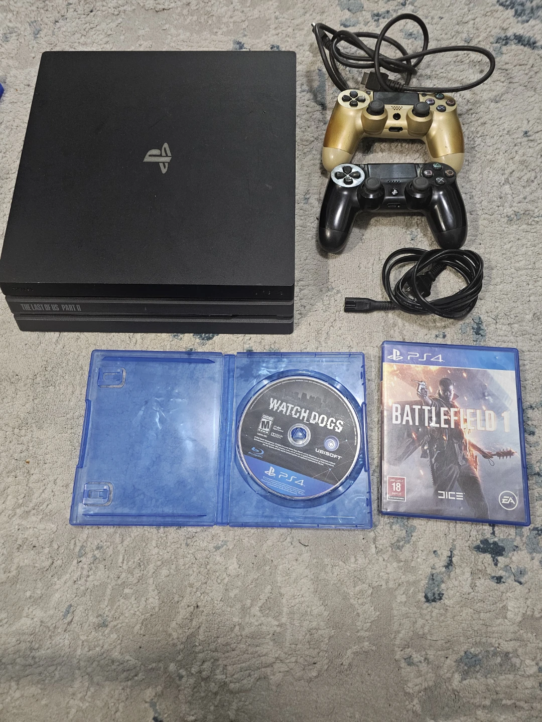 Sony PlayStation 4 Pro Console with 2 Controllers