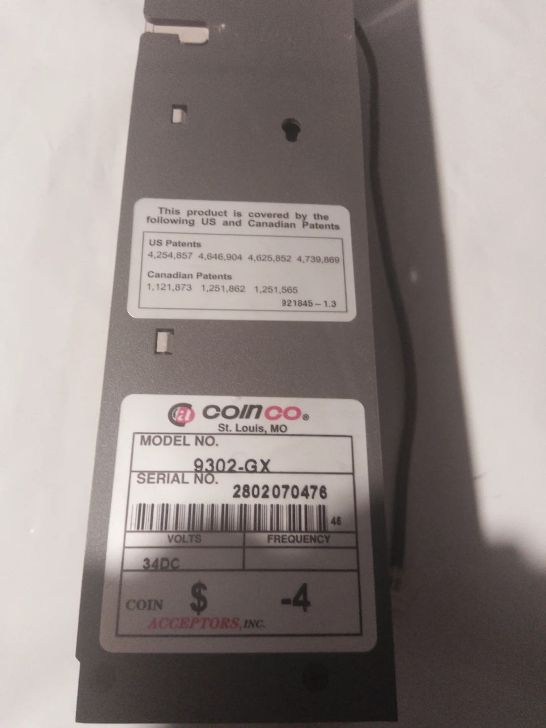 Coinco CoinPro 3 Model 9302-GX - photo 3