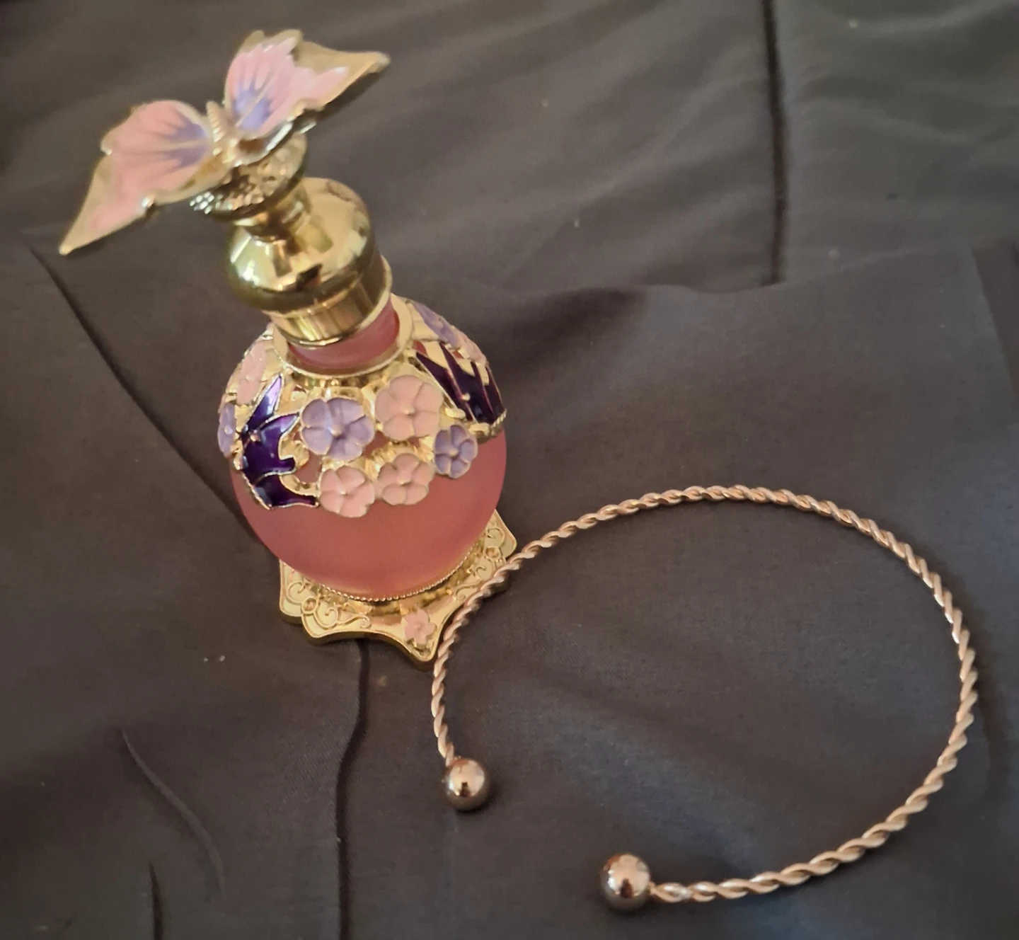 Vintage Style Butterfly Perfume Bottle - photo 2