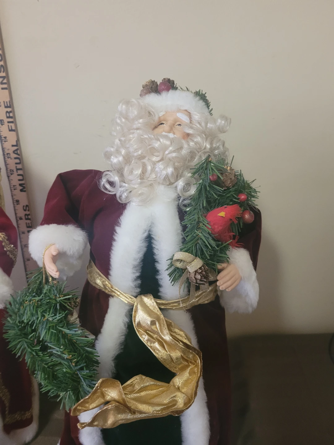 Two Vintage Christmas Santa Figurines - photo 3