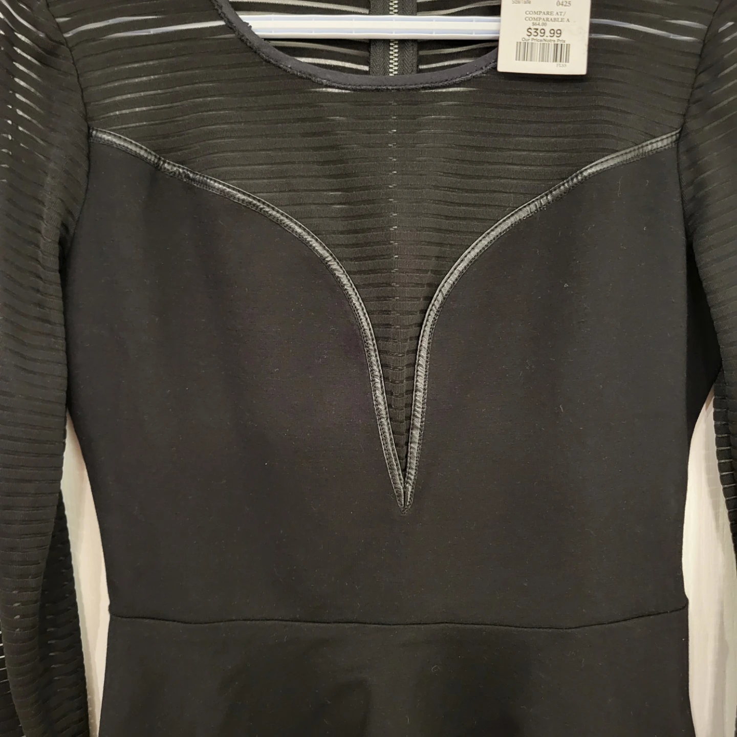 GUESS Black Long Sleeve Peplum Top - photo 3