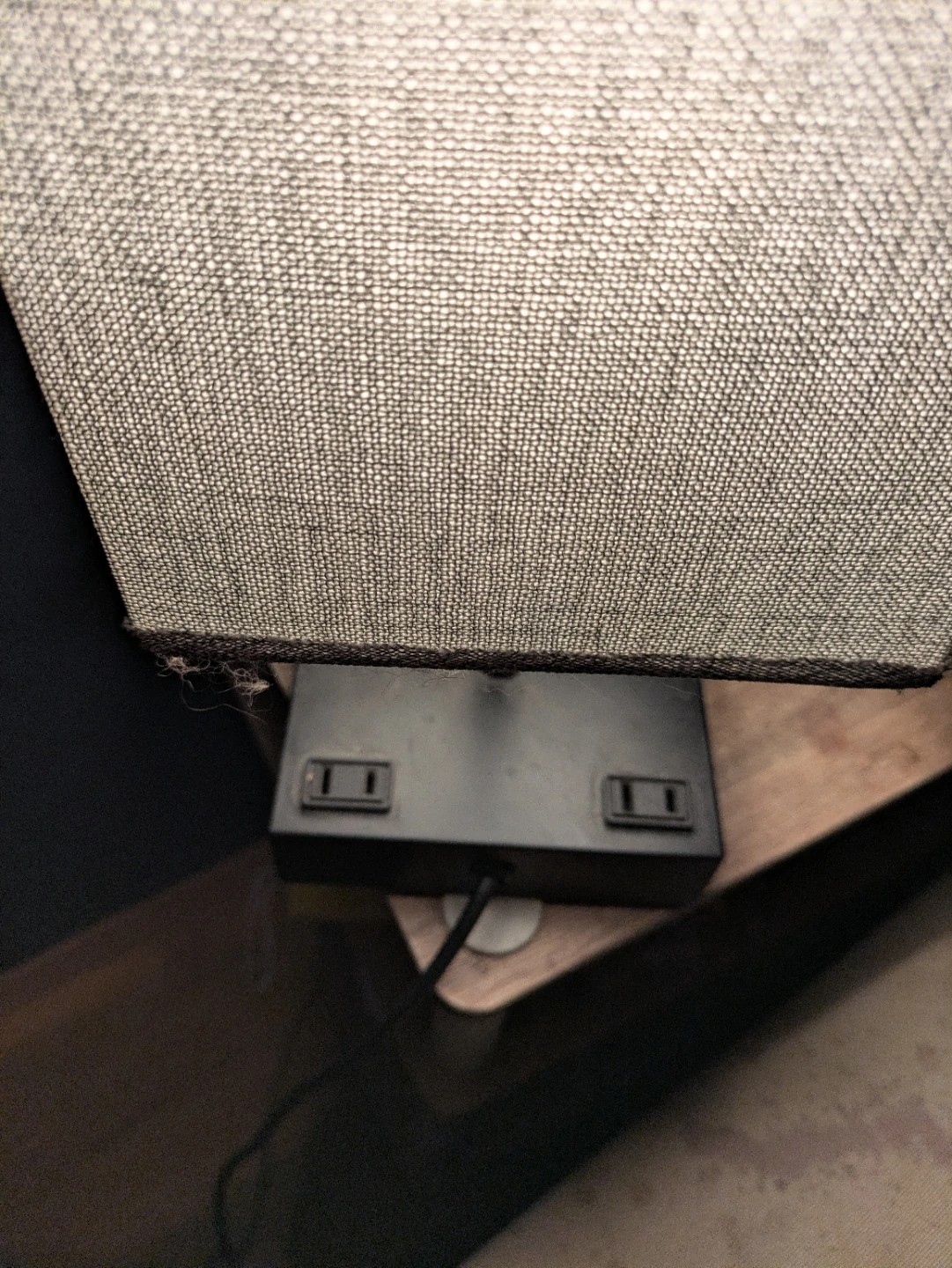 Touch light Table Lamp with Built-in Power Outlets  -2 - photo 2