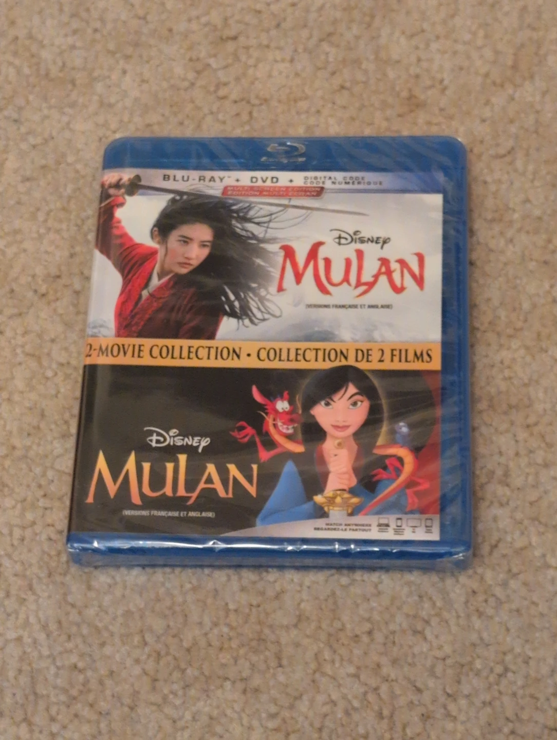 Disney Mulan 2-Movie Collection Blu-ray and DVD