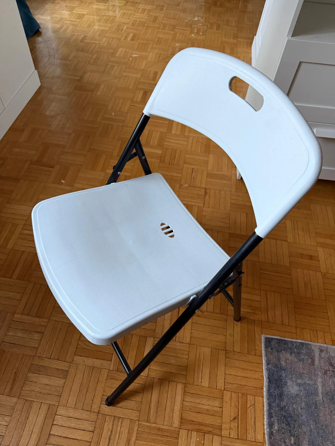 White Folding Chair from Canadian Tire