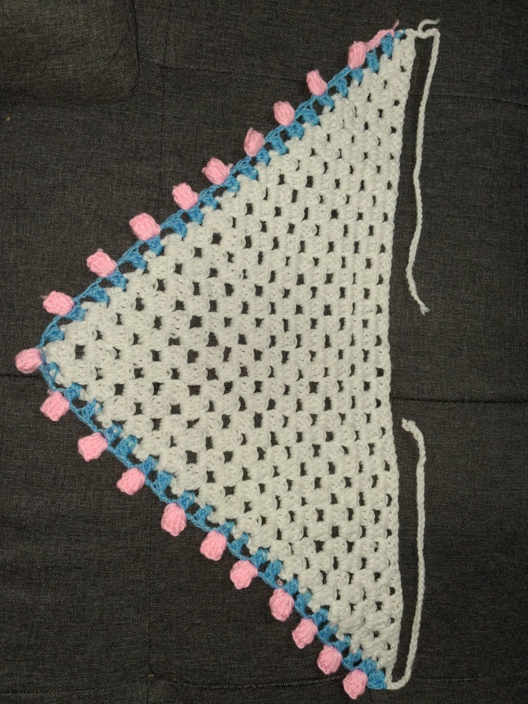 Handmade Crocheted Bandana - photo 3