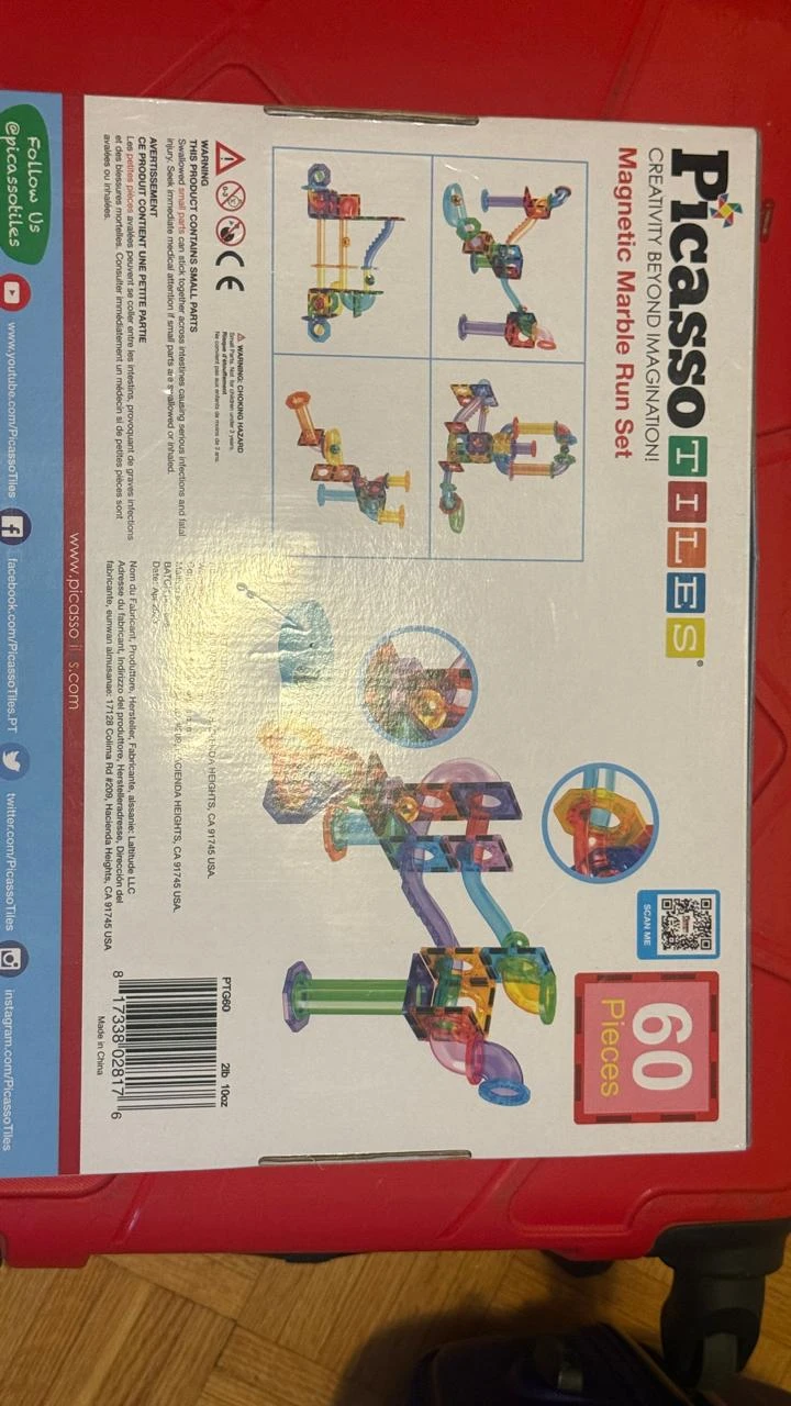 PicassoTiles Magnetic Marble Run Set 60 pieces - photo 2