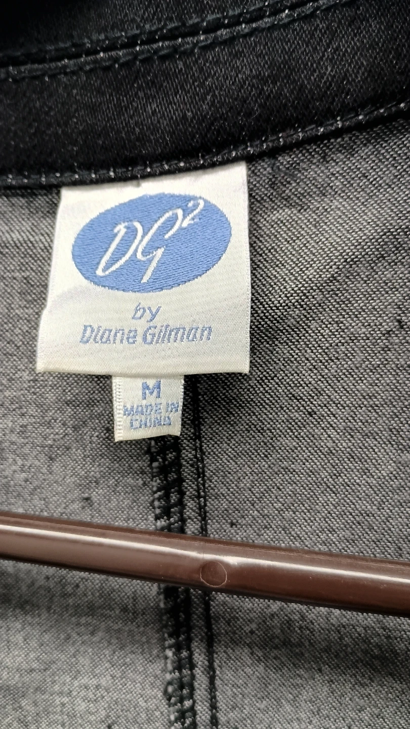 DG2 by Diane Gilman Black Jean Jacket - photo 2