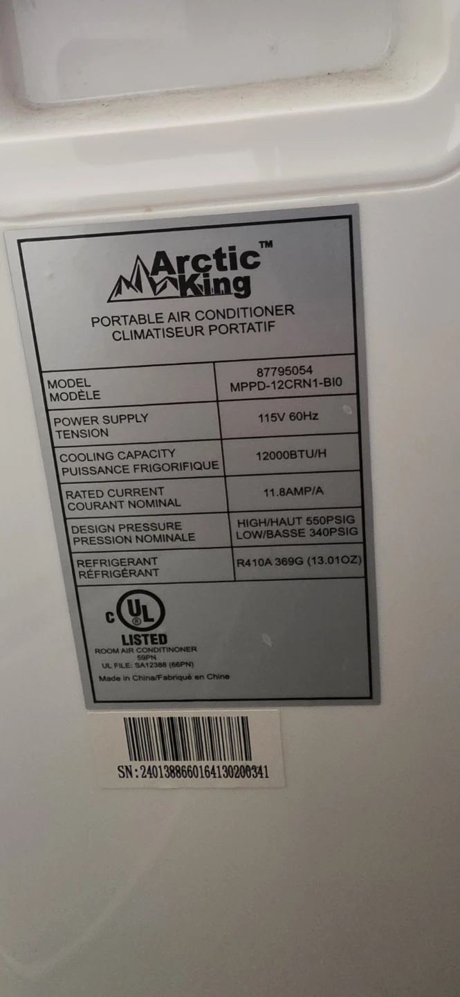 Arctic King 12000 BTU Portable Air Conditioner - photo 3