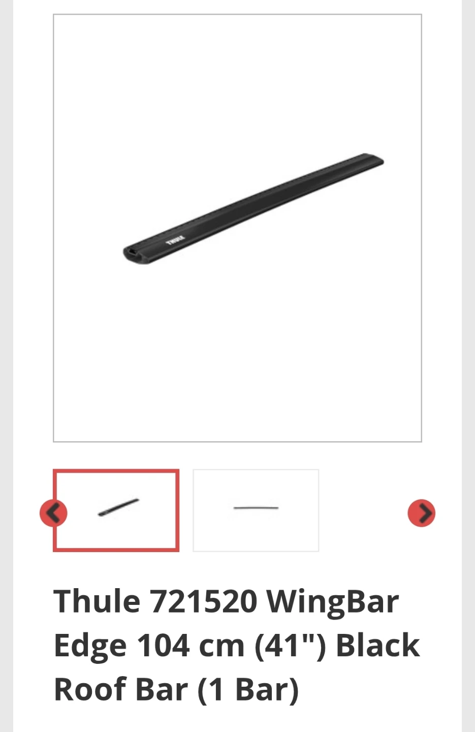Thule 721520 WingBar Edge 104 cm - photo 4