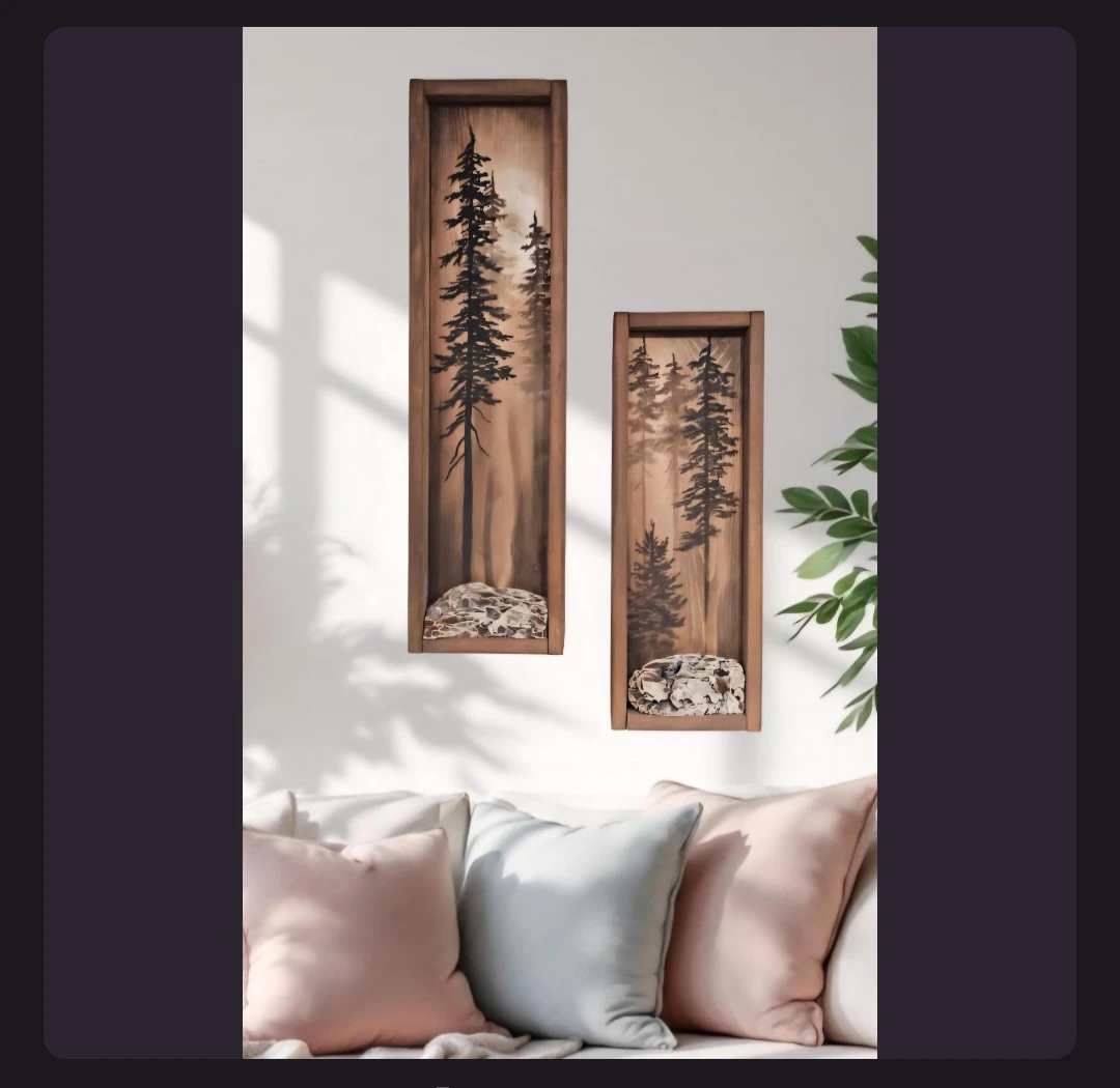 Handmade Wooden Tree Wall Art - photo 3
