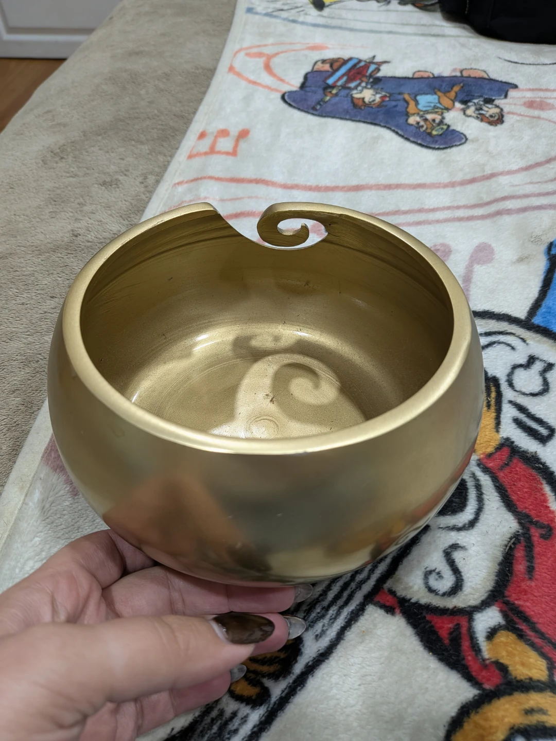 Loops & Threads Gold Tone Yarn Bowl - photo 4