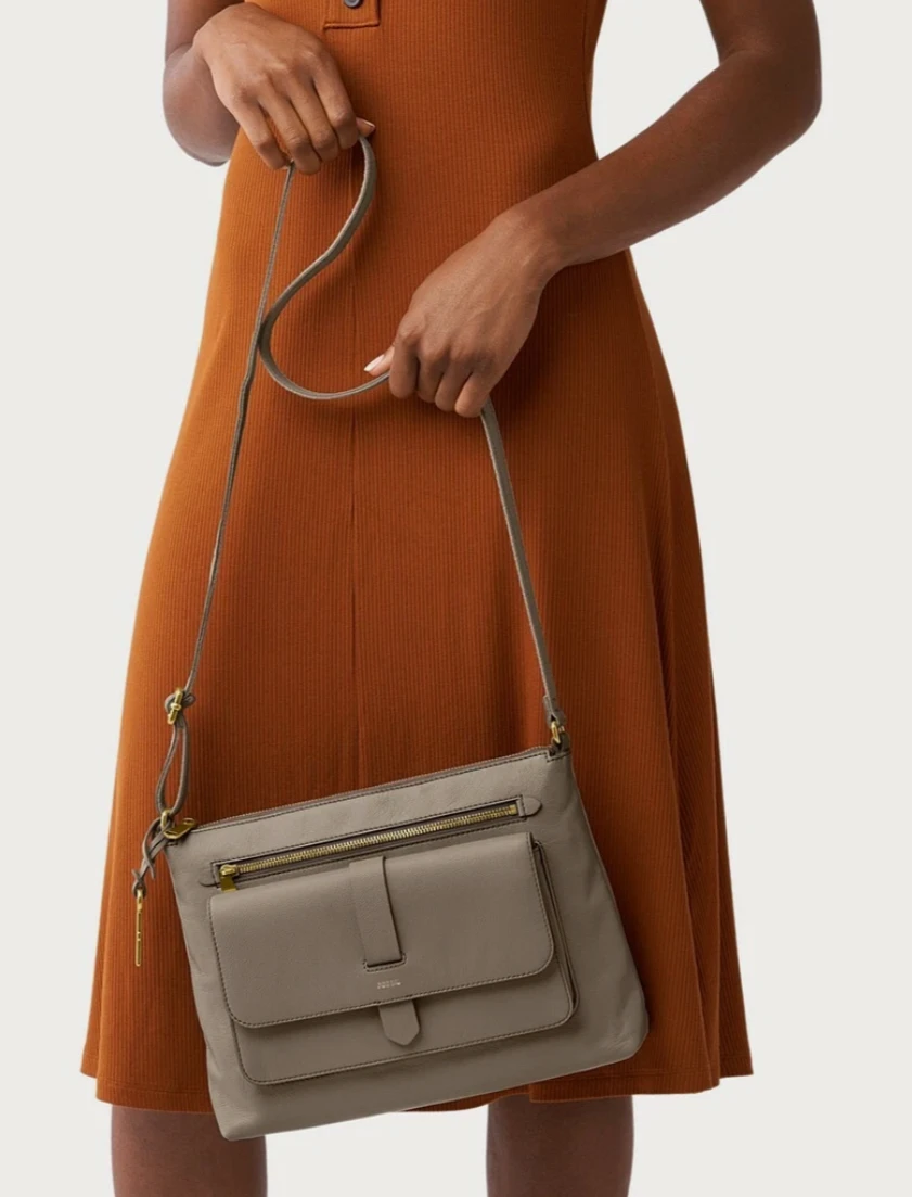 Fossil Leather Crossbody Bag - photo 4