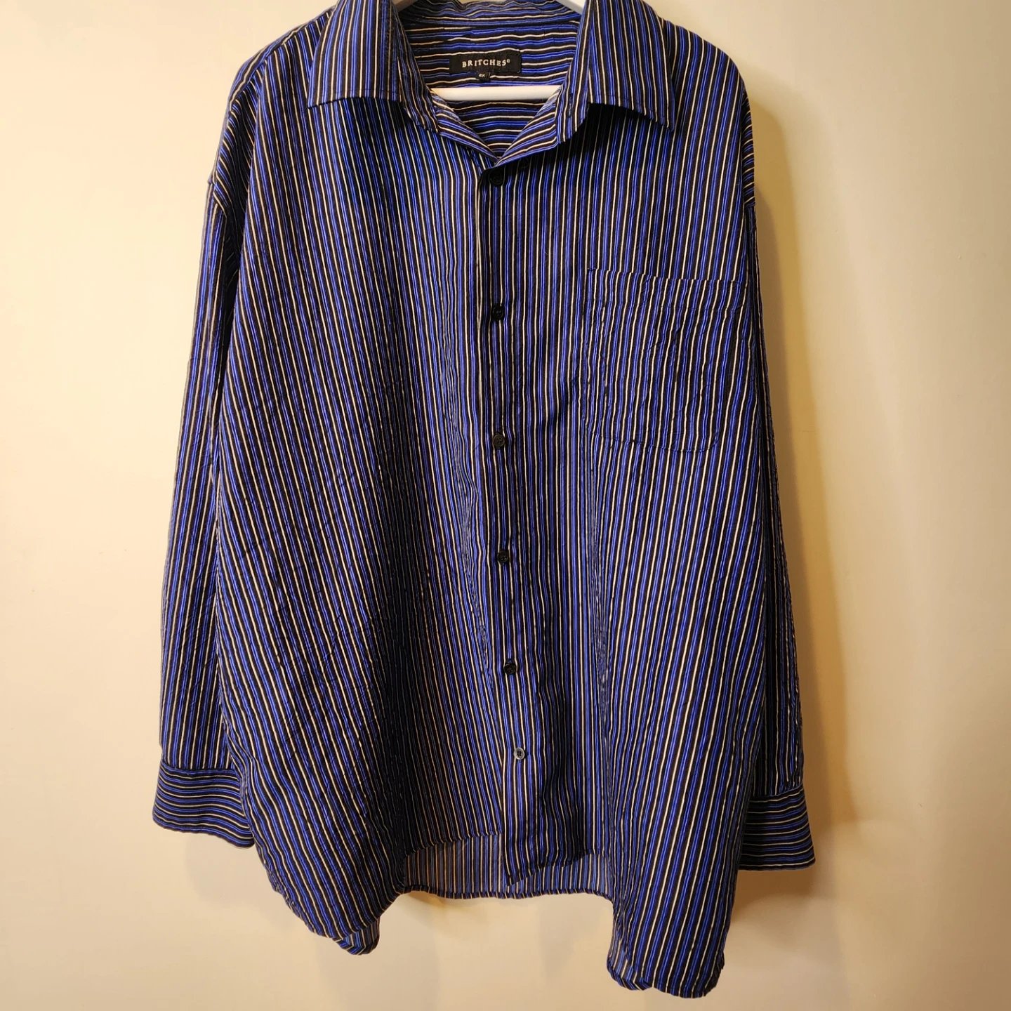 Britches striped long-sleeve button-up shirt