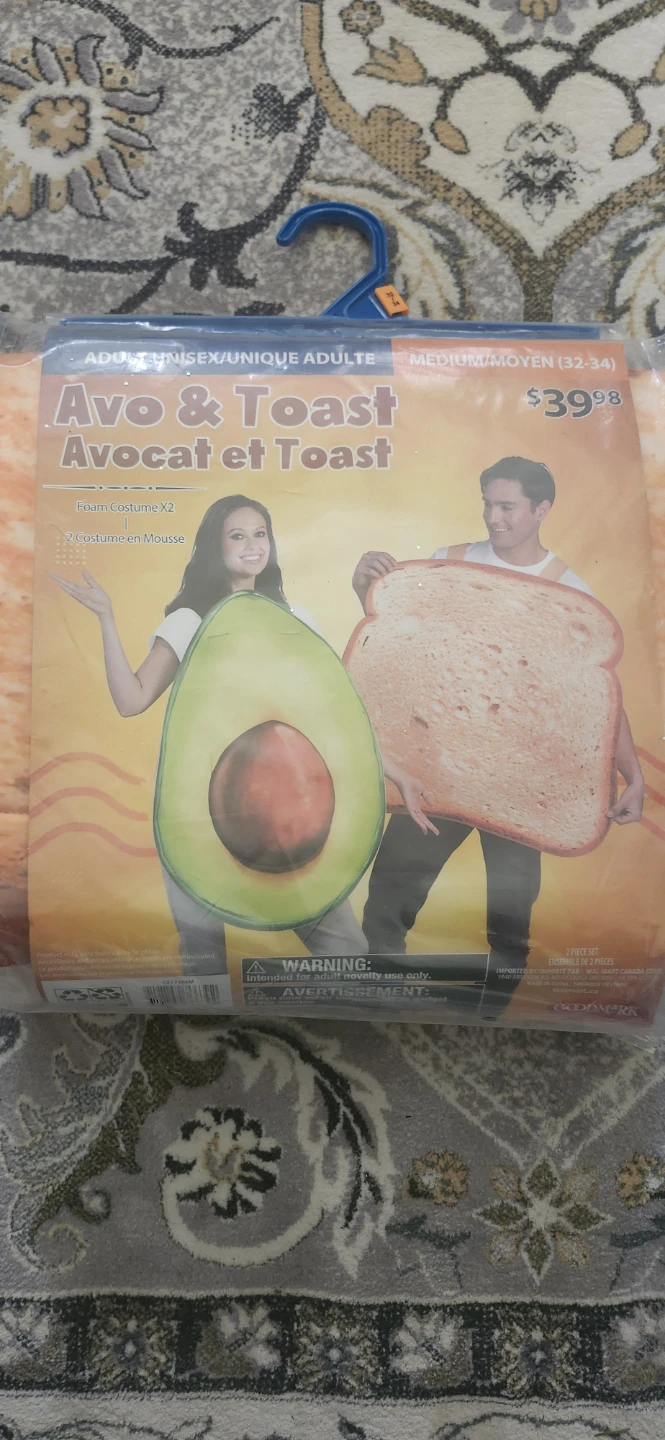 Avo & Toast Couple's Foam Costume Set