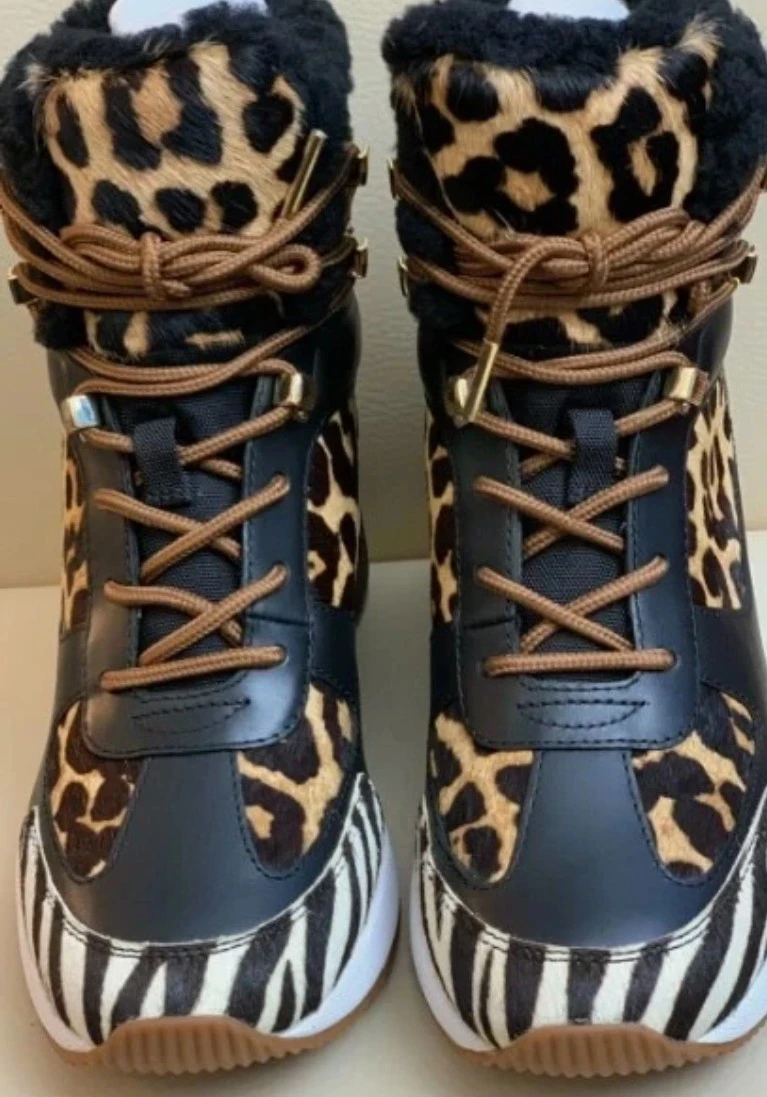 Michael Kors Leopard and Zebra Print Boots - photo 2