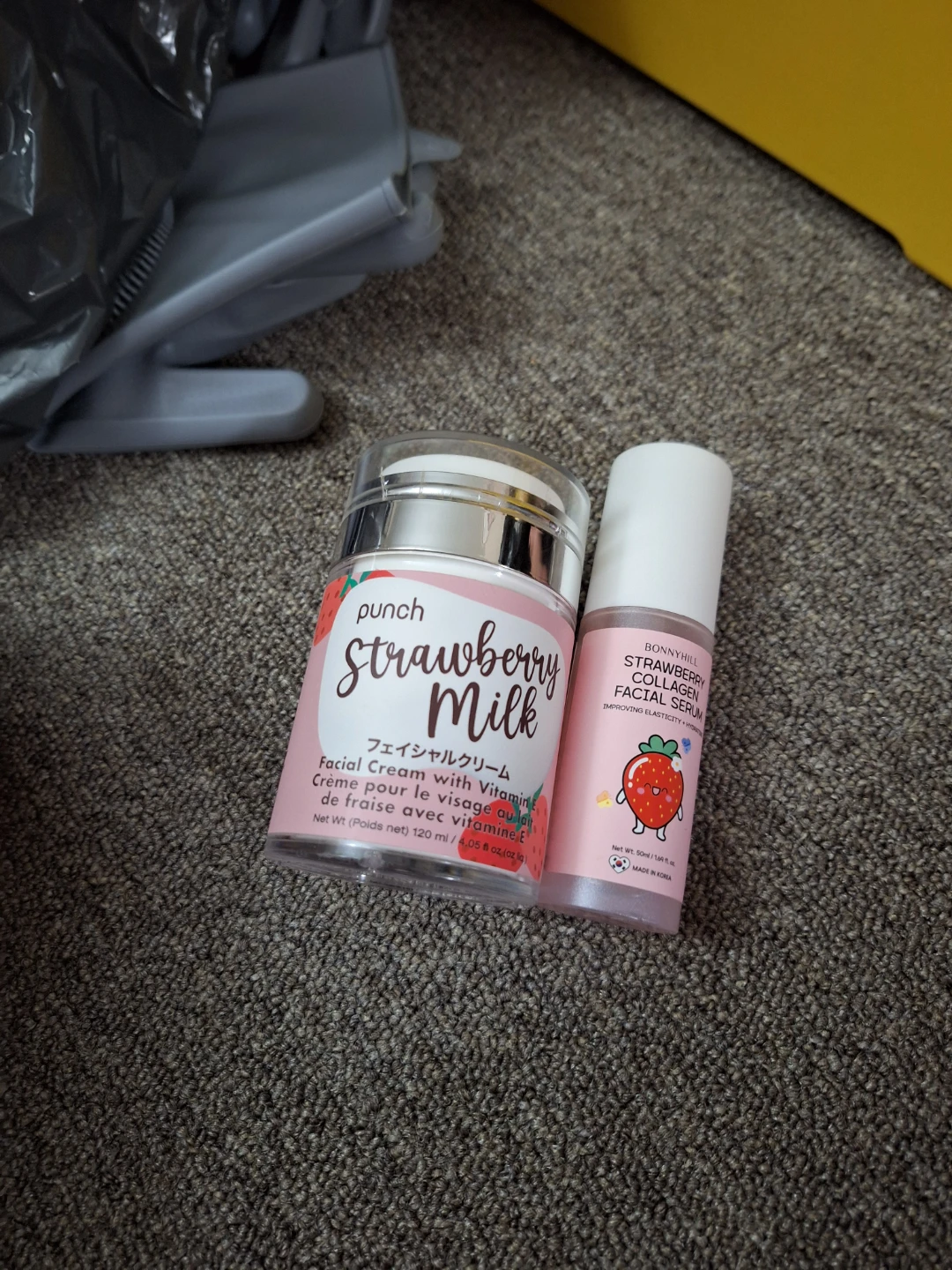 Punch Strawberry Milk Cream and Bonnyhill Serum