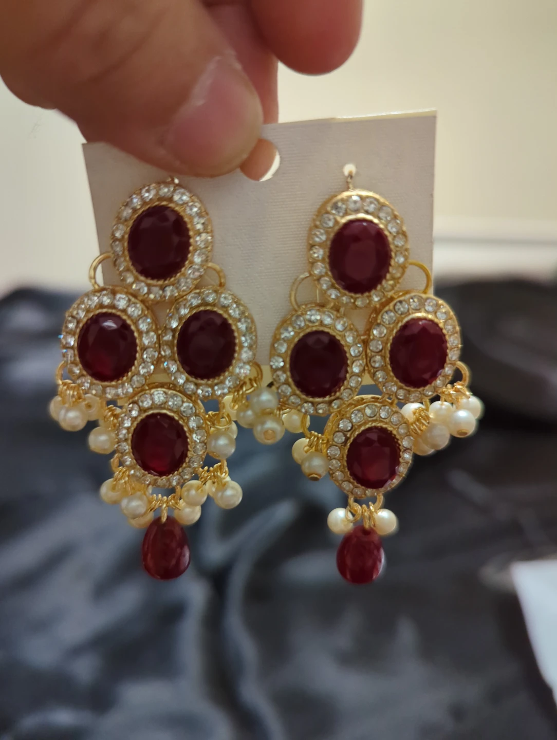 Pakistani traditional necklace and earring set - photo 4