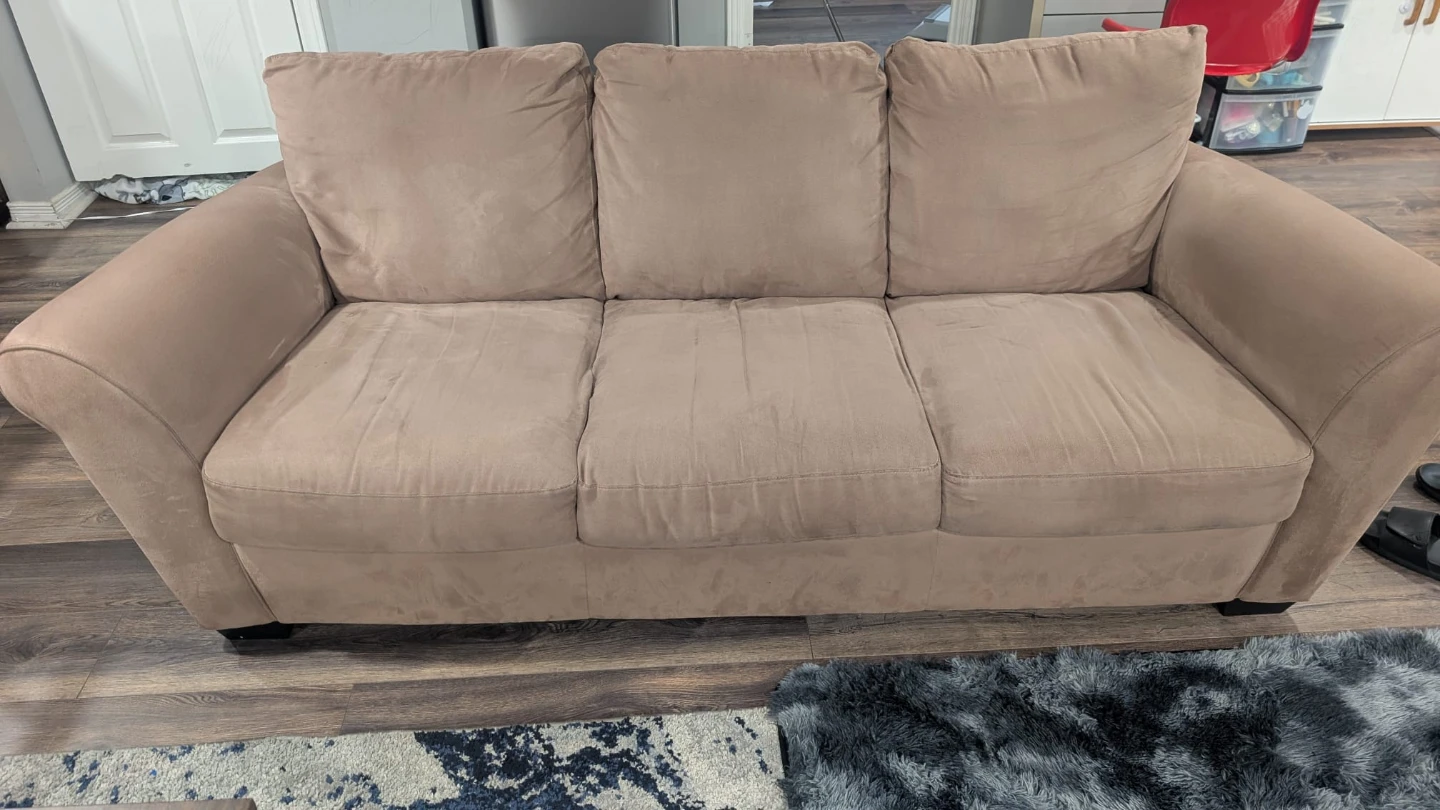 Natuzzi Suede Sofa