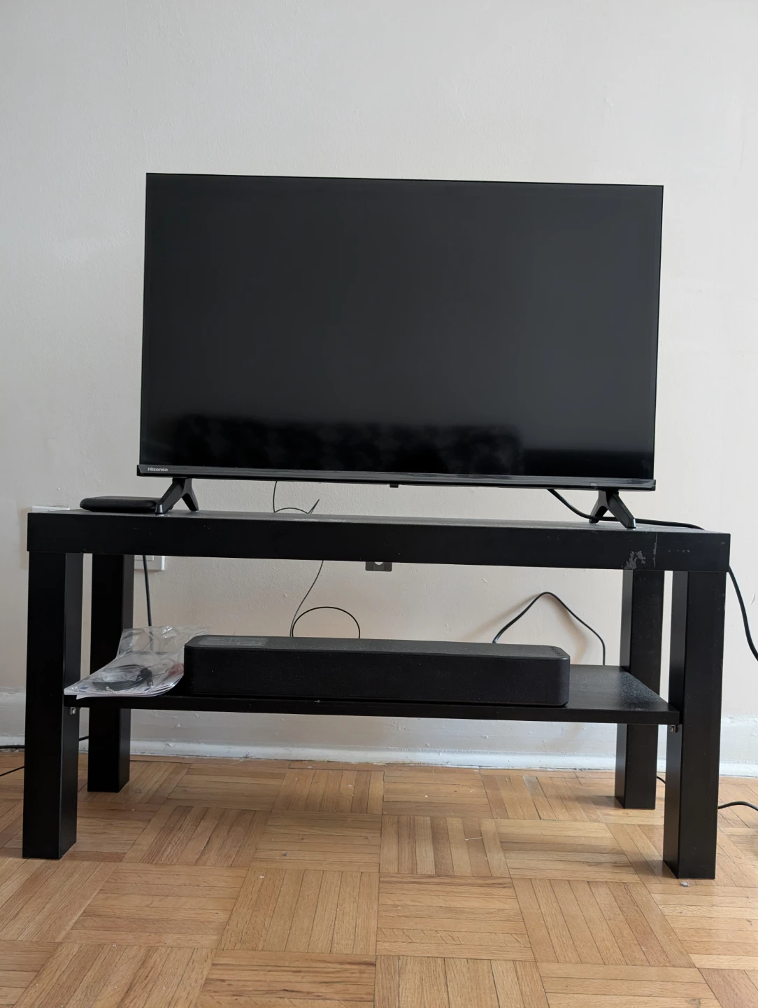Black TV Media Bench - photo 2
