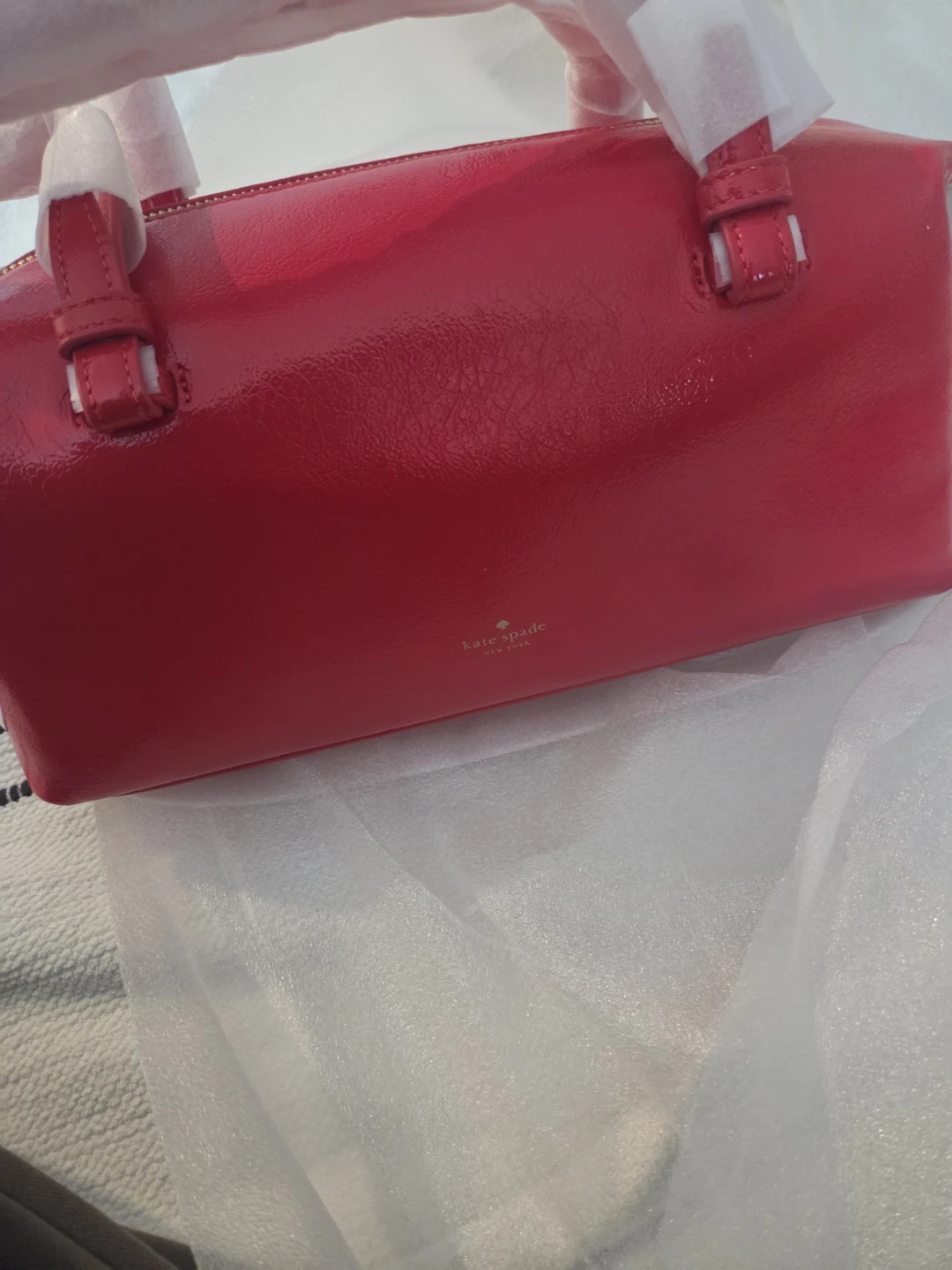 Kate Spade Red Patent Leather Satchel