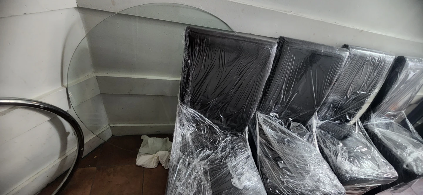 Set of 4 Dark Brown Dining Chairs