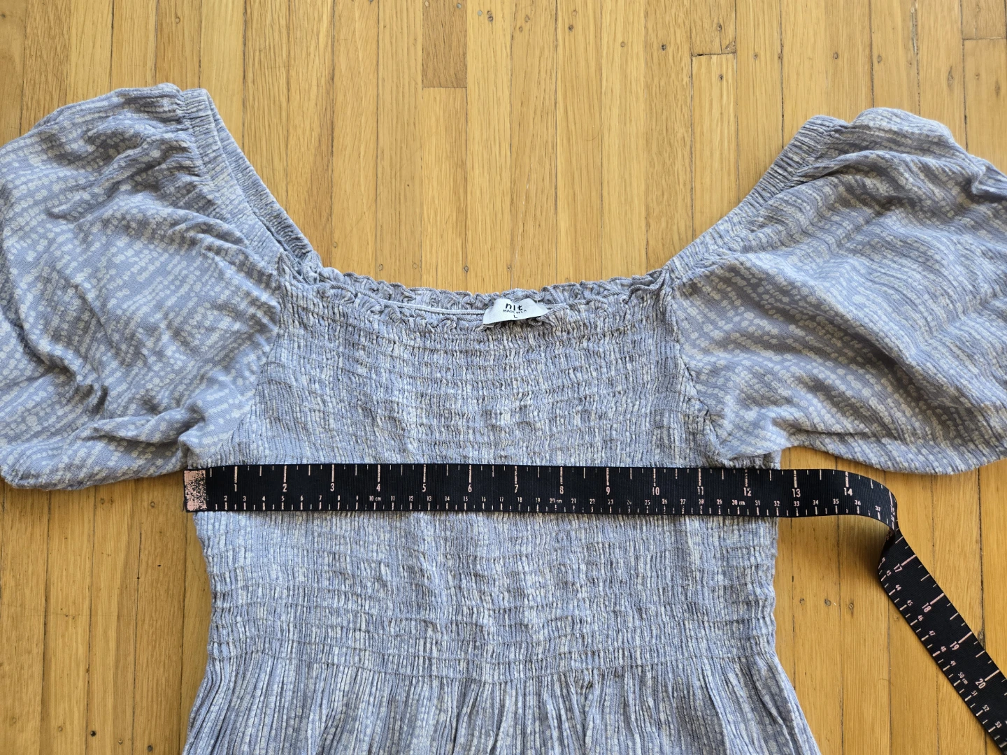 nlt Madelyn Smocked Midi Dress - Size L - photo 4