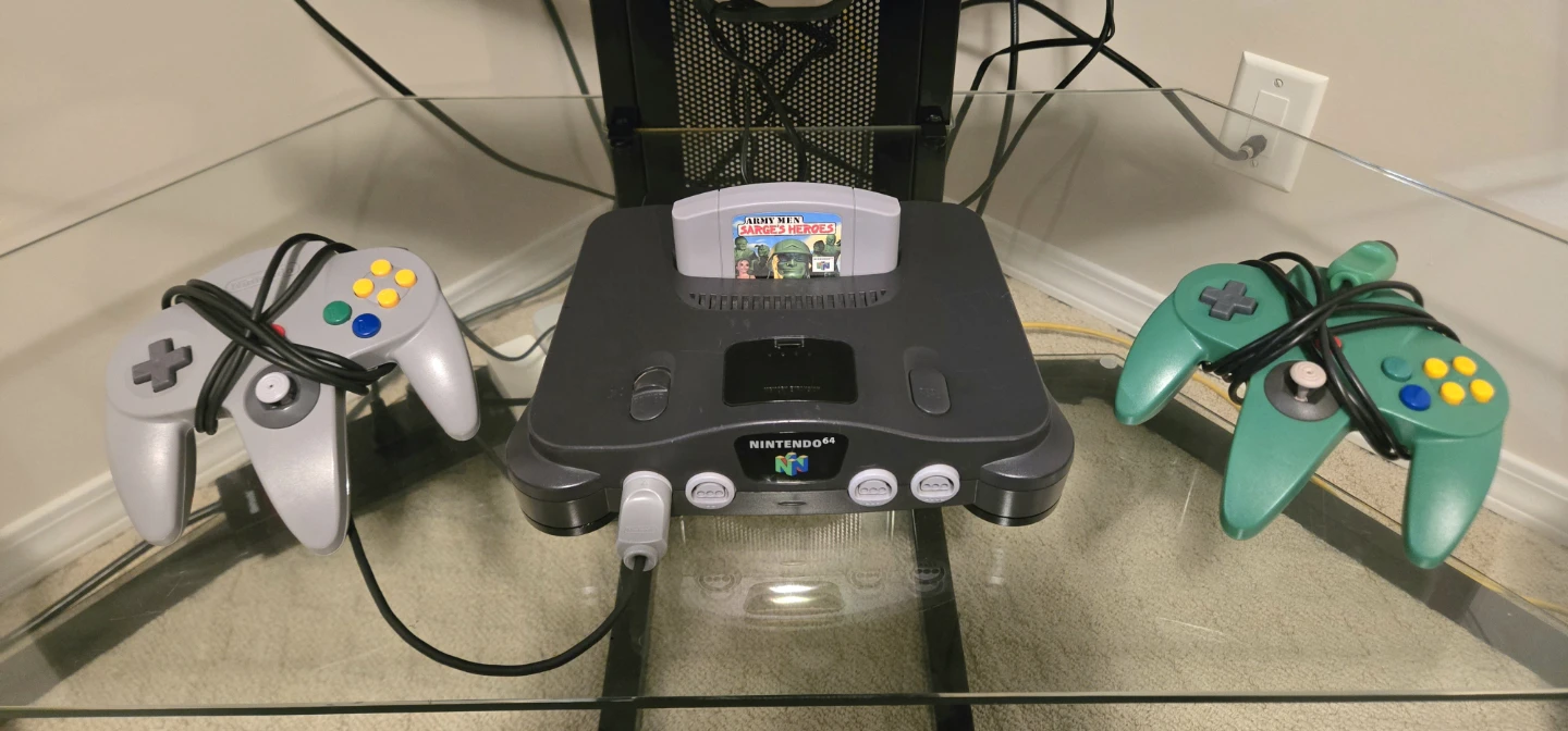 Nintendo 64 + 2 Controllers + Sarge’s Heroes - photo 4