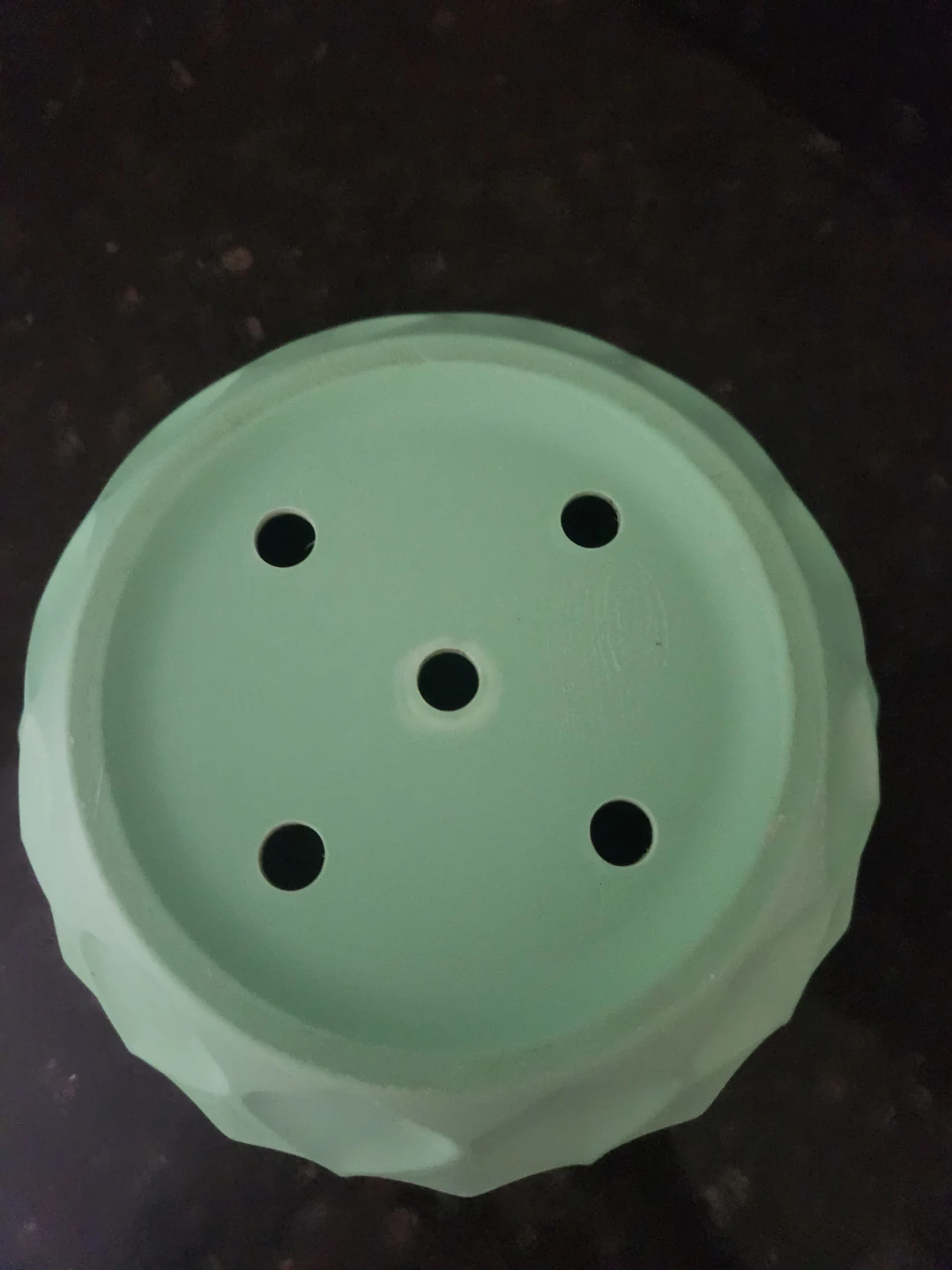 Green Geometric Plastic Planter - photo 2