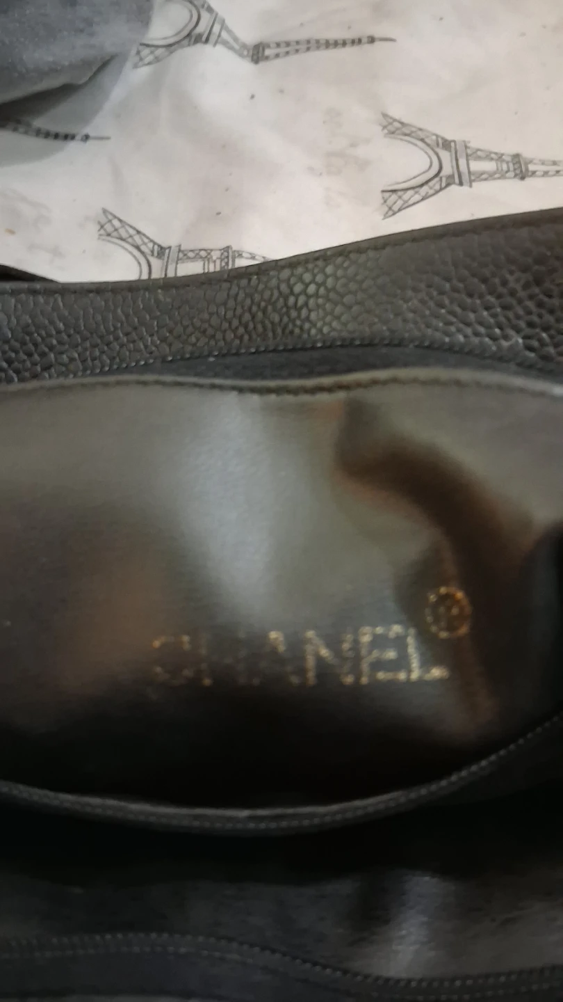 Chanel Caviar Leather Triple CC Leather Tote Shoulder Bag - photo 2